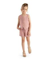 Conjunto Infantil Menina Alfaiataria Colorittá Rosa 4 Conjunto Infantil Menina Alfaiataria Colorittá Rosa 4