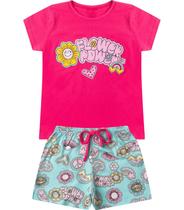 Conjunto Infantil Menina Básico Curto Select Rosa