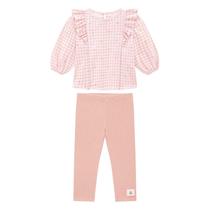 Conjunto Infantil Menina Bata Legging Canelada Chic Luxo 1025