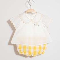 Conjunto Infantil Menina Bata/Short Vichy Fruit keko