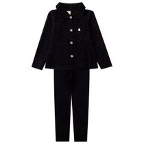 Conjunto Infantil Menina Bebe Matelasse Fio Metalico Legging