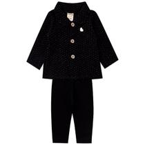Conjunto Infantil Menina Bebe Matelasse Fio Metalico Legging