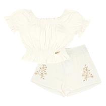 Conjunto Infantil Menina - Bege - 52322-1271 Conjunto Infantil Menina - Bege - 52322-1271