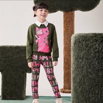 Conjunto Infantil Menina Bimbi Casaco Verde e Legging FA797 - Conjunto Infantil Menina Bimbi Casaco Verde e Legging FA797 -