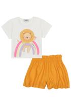 Conjunto Infantil Menina Blusa Boxy e Shorts Kukiê Conjunto Infantil Menina Blusa Boxy e Shorts Kukiê