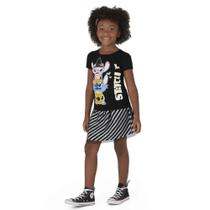 Conjunto Infantil Menina Blusa Brilha No Escuro e Saia Tule Stitch - Malwee Conjunto Infantil Menina Blusa Brilha No Escuro e Saia Tule Stitch - Malwee