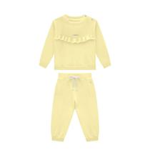 Conjunto Infantil Menina Blusa/Calça Moletom Amarelo somnii Conjunto Infantil Menina Blusa/Calça Moletom Amarelo somnii