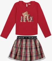 Conjunto infantil menina blusa com saia Trick Nick