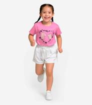 Conjunto Infantil Menina Blusa Com Shorts Select Rosa Conjunto Infantil Menina Blusa Com Shorts Select Rosa
