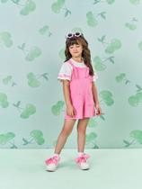 Conjunto Infantil Menina Blusa e Jardineira Verão - Cinti Conjunto Infantil Menina Blusa e Jardineira Verão - Cinti