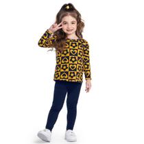 Conjunto Infantil Menina Blusa e Legging Kyly 1000059 Conjunto Infantil Menina Blusa e Legging Kyly 1000059