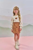 Conjunto Infantil Menina Blusa e Saia Com shorts Embutido