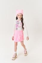 Conjunto Infantil Menina Blusa E Saia Pelo Rosa Mundo Cinti Conjunto Infantil Menina Blusa E Saia Pelo Rosa Mundo Cinti