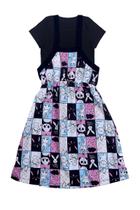 Conjunto Infantil Menina Blusa e Salopete Pandas - Destak