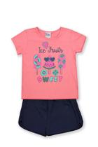 Conjunto Infantil Menina Blusa e Short - Bem Vestir