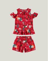 Conjunto Infantil Menina Blusa e Short Malwee Kids