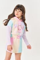 Conjunto Infantil Menina Blusa Magic E Short-Saia Lilás Mundo Cinti