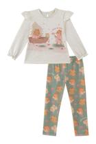 Conjunto Infantil Menina Blusa Malha Power e Calça Kukiê Conjunto Infantil Menina Blusa Malha Power e Calça Kukiê