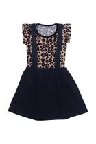 Conjunto Infantil Menina Blusa Oncinha e Salopete - Destak Conjunto Infantil Menina Blusa Oncinha e Salopete - Destak