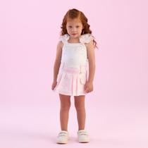 Conjunto Infantil Menina Blusa/Saia Tie-Dye Petit Cherie
