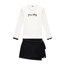 Conjunto Infantil Menina Blusa/Short-Saia Moletom Somnii Conjunto Infantil Menina Blusa/Short-Saia Moletom Somnii