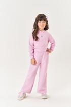 Conjunto Infantil Menina Blusão E Wide Leg Glitter Rosa Mundo Cinti Conjunto Infantil Menina Blusão E Wide Leg Glitter Rosa Mundo Cinti