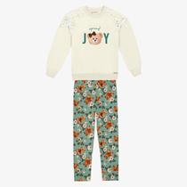 Conjunto infantil Menina Blusão Legging Detalhe Trick Nick