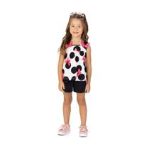 Conjunto Infantil Menina Borboleta com Shorts Conjunto Infantil Menina Borboleta com Shorts