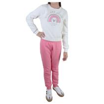 Conjunto Infantil Menina Brandili Moletom Off White 5601 Conjunto Infantil Menina Brandili Moletom Off White 5601
