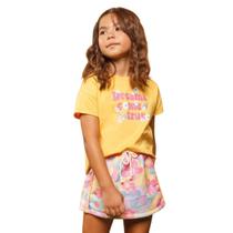 Conjunto Infantil Menina Bugbee Camiseta Saia Dreams Come True Conjunto Infantil Menina Bugbee Camiseta Saia Dreams Come True