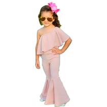 Conjunto Infantil Menina Calça Pantacourt Ciganinha Pantalon Conjunto Infantil Menina Calça Pantacourt Ciganinha Pantalon