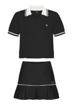 Conjunto Infantil Menina Camisa Polo/Shorts Saia Alakazoo Conjunto Infantil Menina Camisa Polo/Shorts Saia Alakazoo