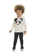 Conjunto Infantil Menina Camiseta Panda e Legging - 22565