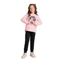 Conjunto Infantil Menina Casaco Calça Moletom Pelúciado Kyly Conjunto Infantil Menina Casaco Calça Moletom Pelúciado Kyly