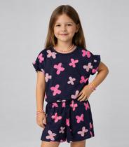 Conjunto Infantil Menina Com Babado Select Azul Conjunto Infantil Menina Com Babado Select Azul