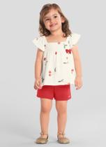 Conjunto infantil menina com cerejinha mundi Conjunto infantil menina com cerejinha mundi
