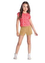 Conjunto Infantil Menina com Estampa Rotativa Brandili Conjunto Infantil Menina com Estampa Rotativa Brandili