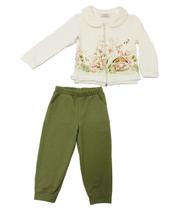 Conjunto Infantil Menina com Jaqueta Jardim Mágico e Calça Conjunto Infantil Menina com Jaqueta Jardim Mágico e Calça