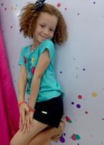 Conjunto infantil menina com short