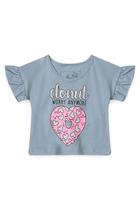 Conjunto Infantil Menina Cropped Donut Worry Anymore Saia