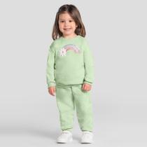 Conjunto infantil menina de Arco-íris Brandili Conjunto infantil menina de Arco-íris Brandili