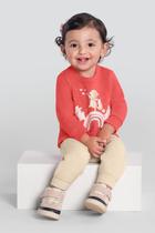 Conjunto infantil menina de arco-íris com glitter Brandili