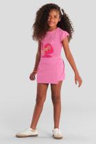 Conjunto infantil menina de flor em puff Brandili Conjunto infantil menina de flor em puff Brandili