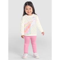 Conjunto Infantil Menina De Unicórnio Brilhante Brandili