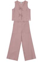 Conjunto infantil menina em alfaiataria Mundi