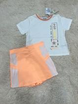 Conjunto infantil menina em malha com recortes - 45870