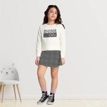Conjunto Infantil Menina Em Moletinho Casaco e Short-Saia Confortável Moderno Kyly 1000792 Conjunto Infantil Menina Em Moletinho Casaco e Short-Saia Confortável Moderno Kyly 1000792