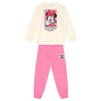 Conjunto infantil menina em moletom da Minnie Mouse Brandili