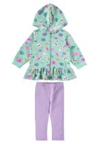 Conjunto Infantil Menina em Moletom Stretch Flanelado Malwee Kids 105395 Conjunto Infantil Menina em Moletom Stretch Flanelado Malwee Kids 105395