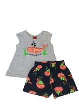 Conjunto Infantil Menina Feeling Fresh Cinza - Kyly Conjunto Infantil Menina Feeling Fresh Cinza - Kyly